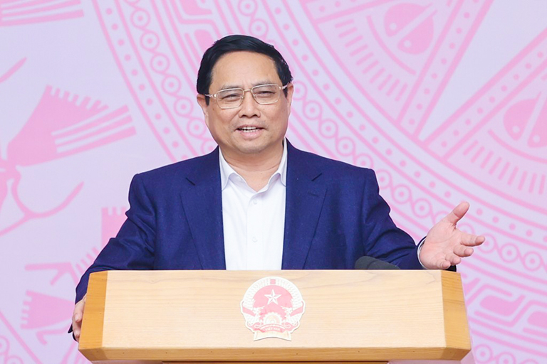Thủ tướng Phạm Minh Chính khẳng định, chuyển đổi số nhanh, hiệu quả, bền vững, toàn diện hơn, không để ai bị bỏ lại phía sau
